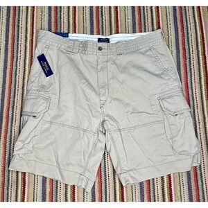NWT‎ Polo Ralph Lauren Classic Fit Cargo Shorts Hudson Tan Size 42 Chino